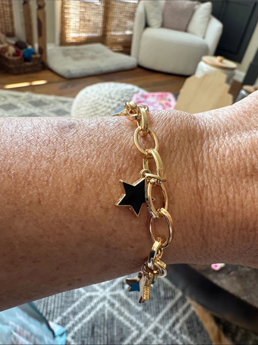 Women star charm adjustable bracelet